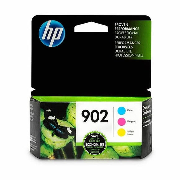 HP 902 Cyan/Magenta/Yellow 3-Pack Ink Cartridge Combo, (T0A38AN)